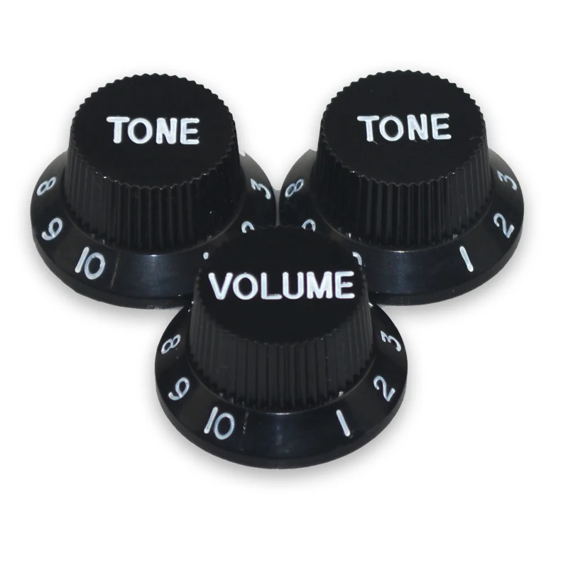 kostenloser versand multi farbe elektrische gitarre speed control knöpfe gitarre topf tasten kappe 2 ton 1 volumen ein set free global shippi