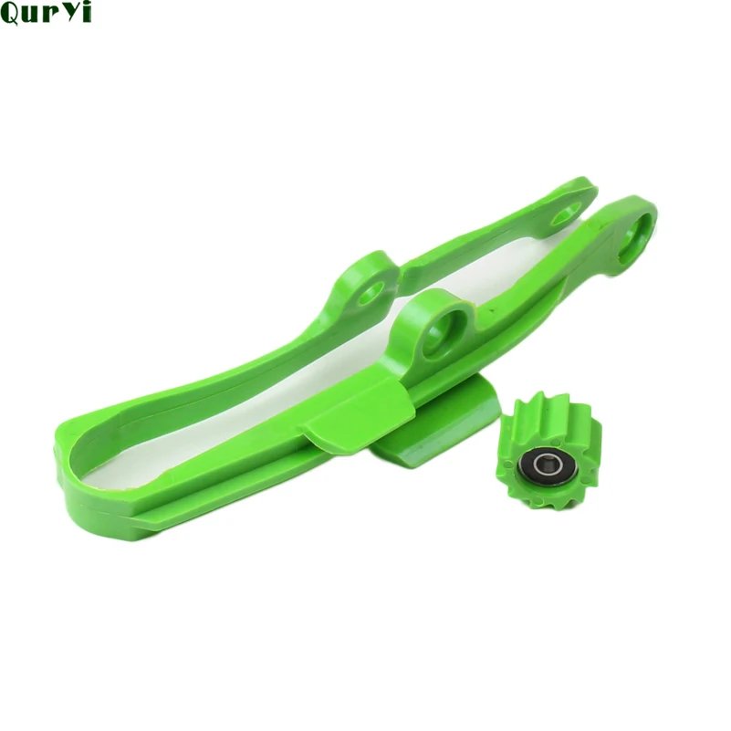 Зеленый направляющий слайдер для мотоцикла маятник KAWASAKI KXF250 KXF450 KX250F KX450F KXF 250 450