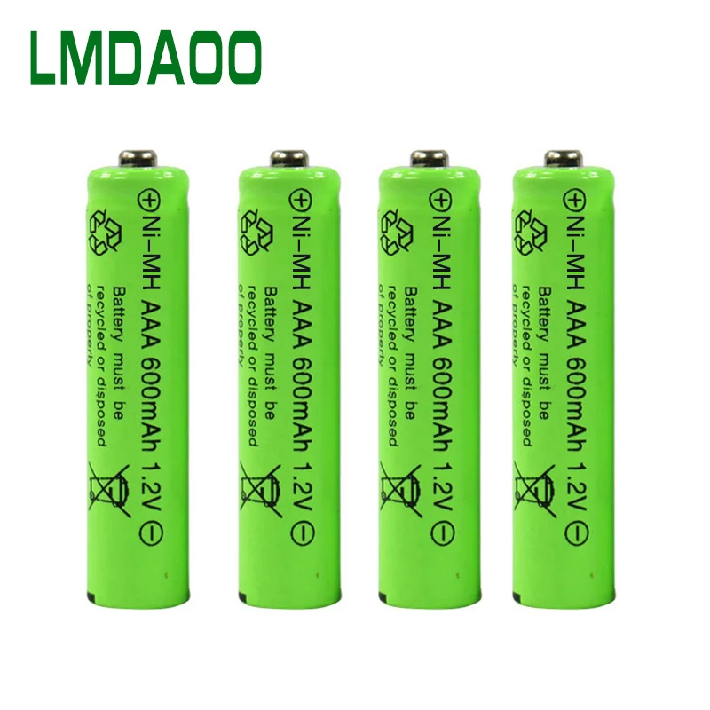 1,2 V AAA NIMH аккумуляторная батарея емкостью 600mAh