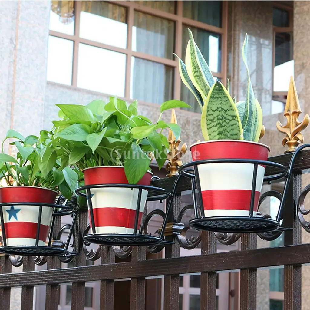 

Metal Plant Flowerpot Hanging Basket Holder Iron Art Pot Vase Bracket