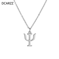 dcarzz psychological psi symbol necklace stainless steel pendant medical necklace woman gift the doctor nurse jewelry