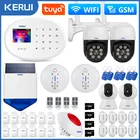 KERUI W204 WIFI 4G Tuya умная домашняя система охранной сигнализации Беспроводной охранный PIR детектор движения контроль датчик дыма ip-камера