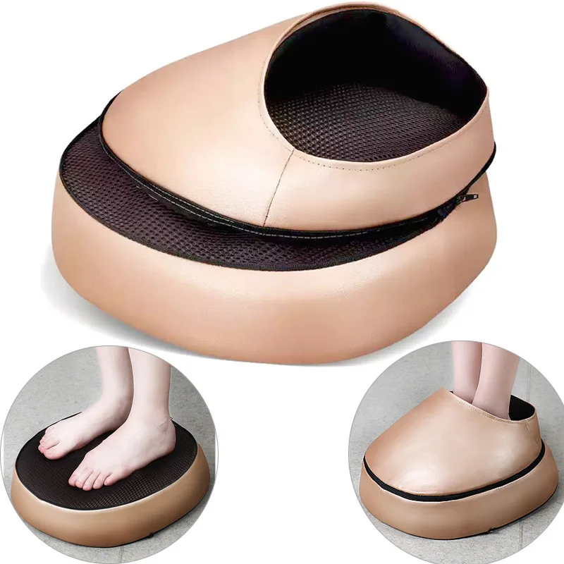 

Electric Foot Massager Infrared Heating Shiatsu Knead Roller Leather Feet Back Massage Machine Summer Winter 8pcs3D Massage Ball