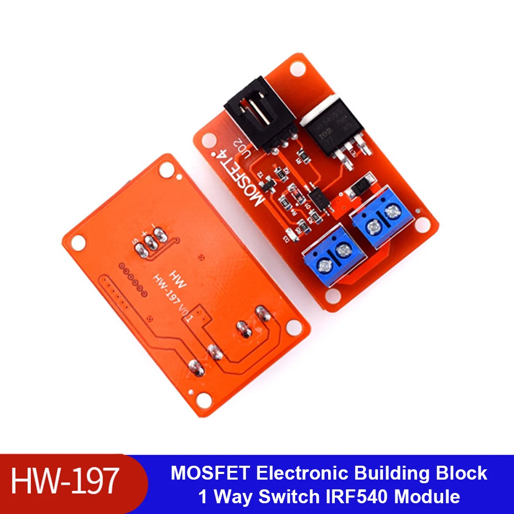 HW-197 четырехканальная 4-канальная Кнопка MOSFET IRF540 V4.0 + модуль драйвера