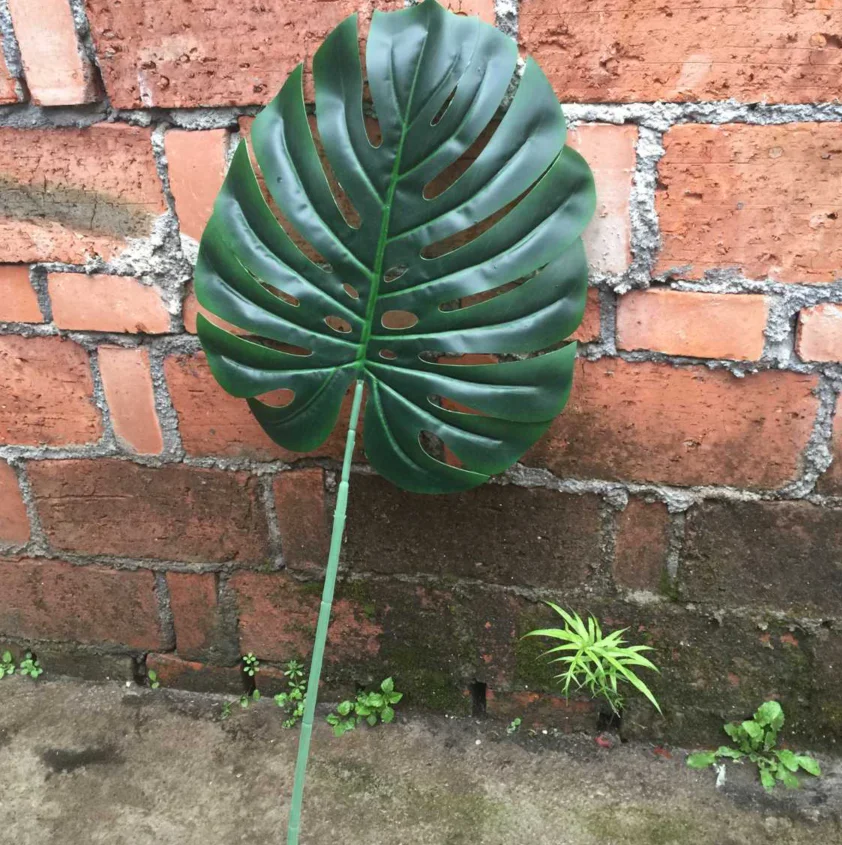 

70cm Large Silk Flower Plant Leaves Turtle Leaves Outdoor Artificial Flowers Flower Arrangement Home Wedding Decoration