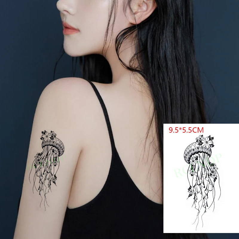 

Waterproof Temporary Tattoo Sticker Bouquet wind chimes cute The body art Flash Tatoo Fake Tatto for Woman Men