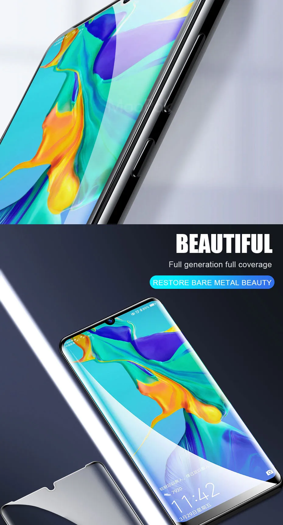 3 шт. защитное закаленное стекло для huawei P30 P20 P10 Honor 10 20 Lite Защитное стекло для huawei P Smart Honor 8X пленка