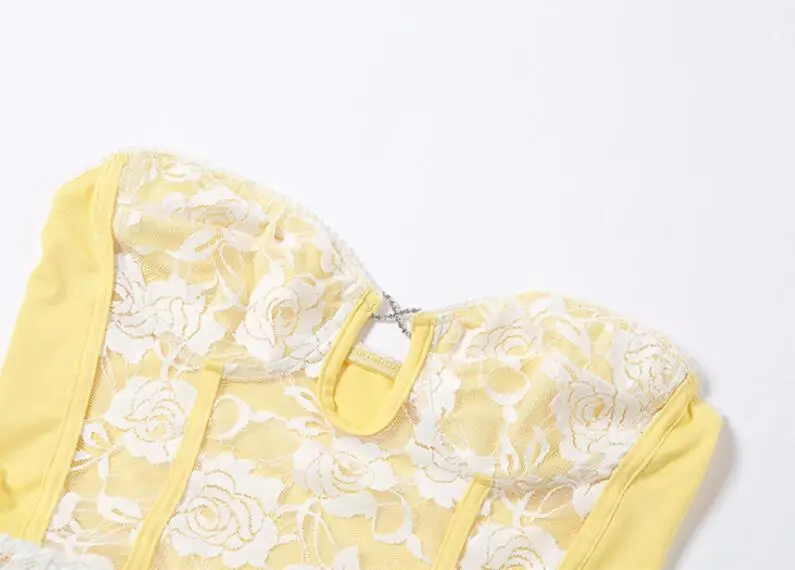 

Fashion Mesh Sheer Lace Vest 2021 Summer Hollow Out Straps Bralette Corset Sexy Teddy Streetwear Club Party Women Tops p127