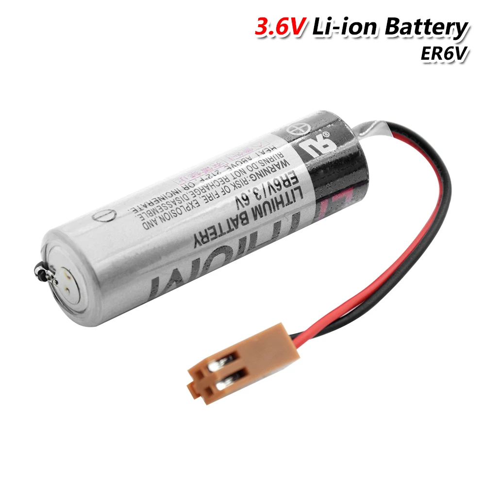 Литий ионный аккумулятор 3 6 в 2000 мАч ER6V PLC с коричневыми разъемами для Toshiba сменная