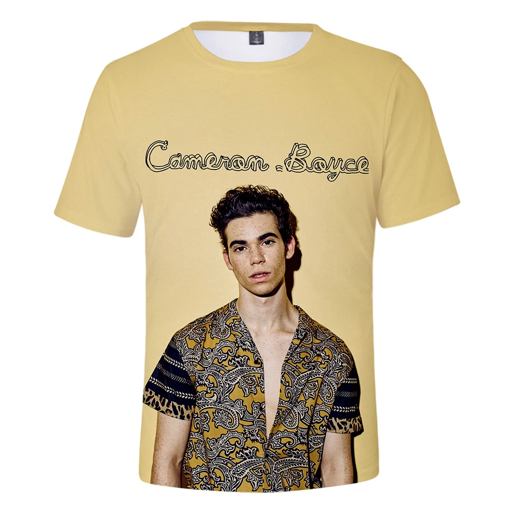 Модная новинка популярная футболка с 3D актером Cameron Boyce для мужчин и женщин летняя