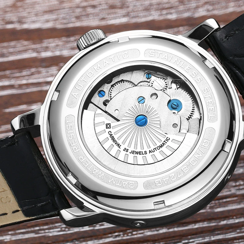 

Switzerland Carnival Top Brand Luxury Mens Watches Multi-function Dial Watch Men Sapphire reloj hombre Luminous Clock C8724G-6