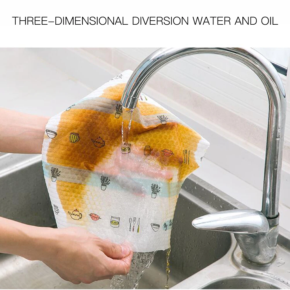 Kitchen Multi Functional Raw Wood Pulp Clean Paper Towel Cloth Tools Accessories Gadgets Soft And Absorbs Oil 4 | Дом и сад