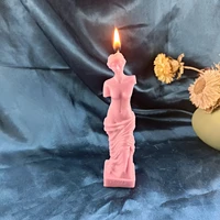 goddness venus with broken arm charming lady candle mold handmade diy gift moulds