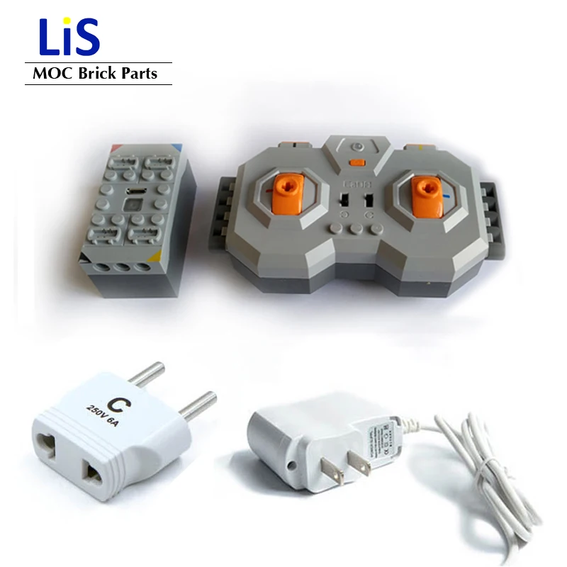 

NEW Function High-tech 4 Channel 2.4G Professional Within Lithium Battery Remote Control RC USB Charge 8878 Building Blocks Toys