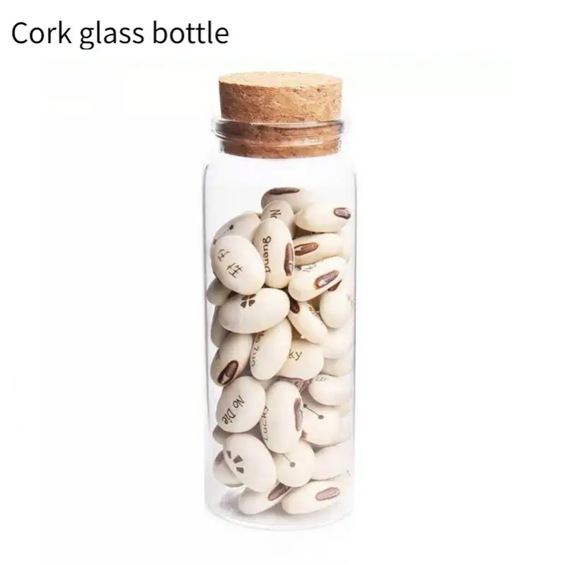 

1PCS Cute Clear Glass Bottles with Cork Stopper Empty Spice Bottles Jars DIY Crafts Vials 50/100/150ml