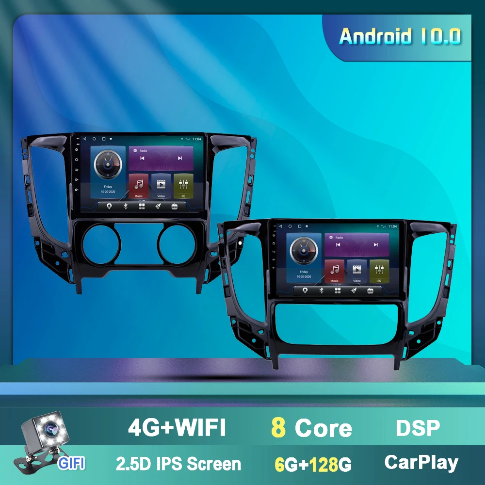 

OKNAVI 9'' 2 Din Android 9.0 Car Radio Multimedia Auto For Mitsubishi TRITON L200 15-19 4G GPS Navigation Stereo Video Player