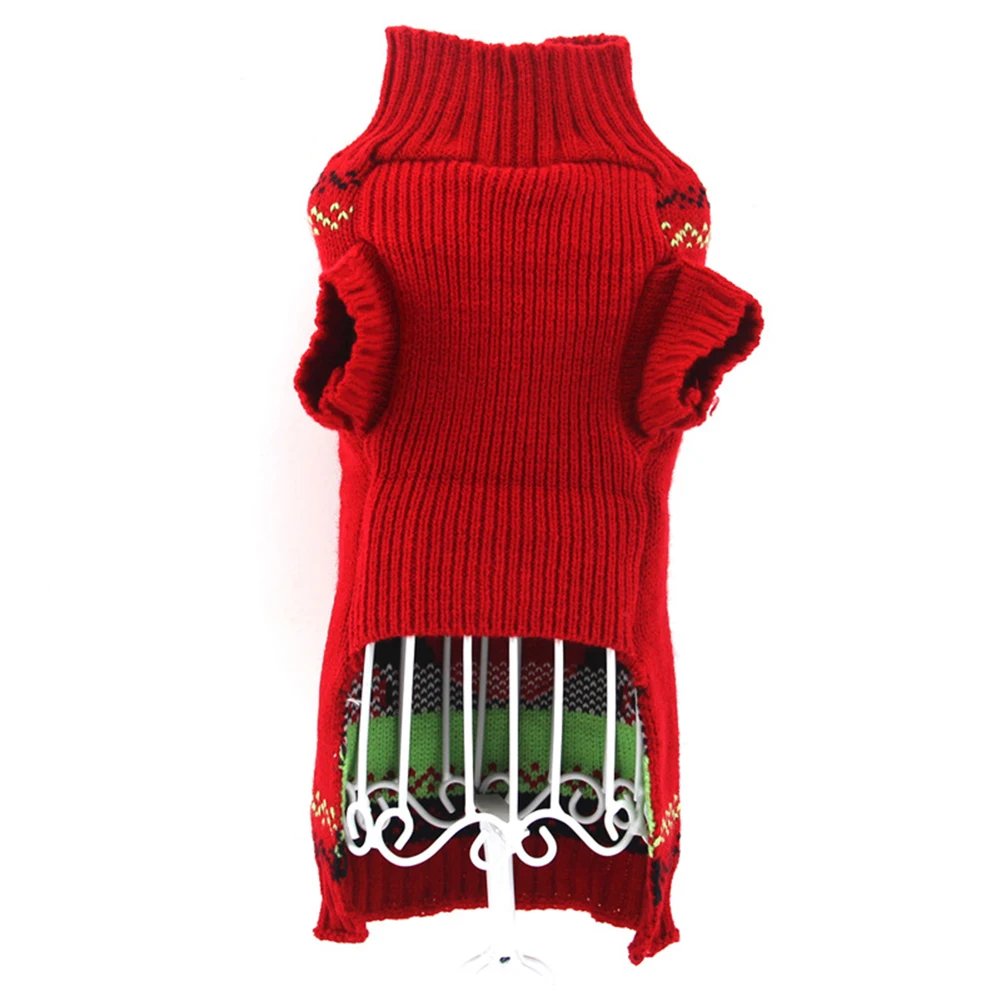 Рождественский свитер для домашних собак и котов милый с принтом лося теплая