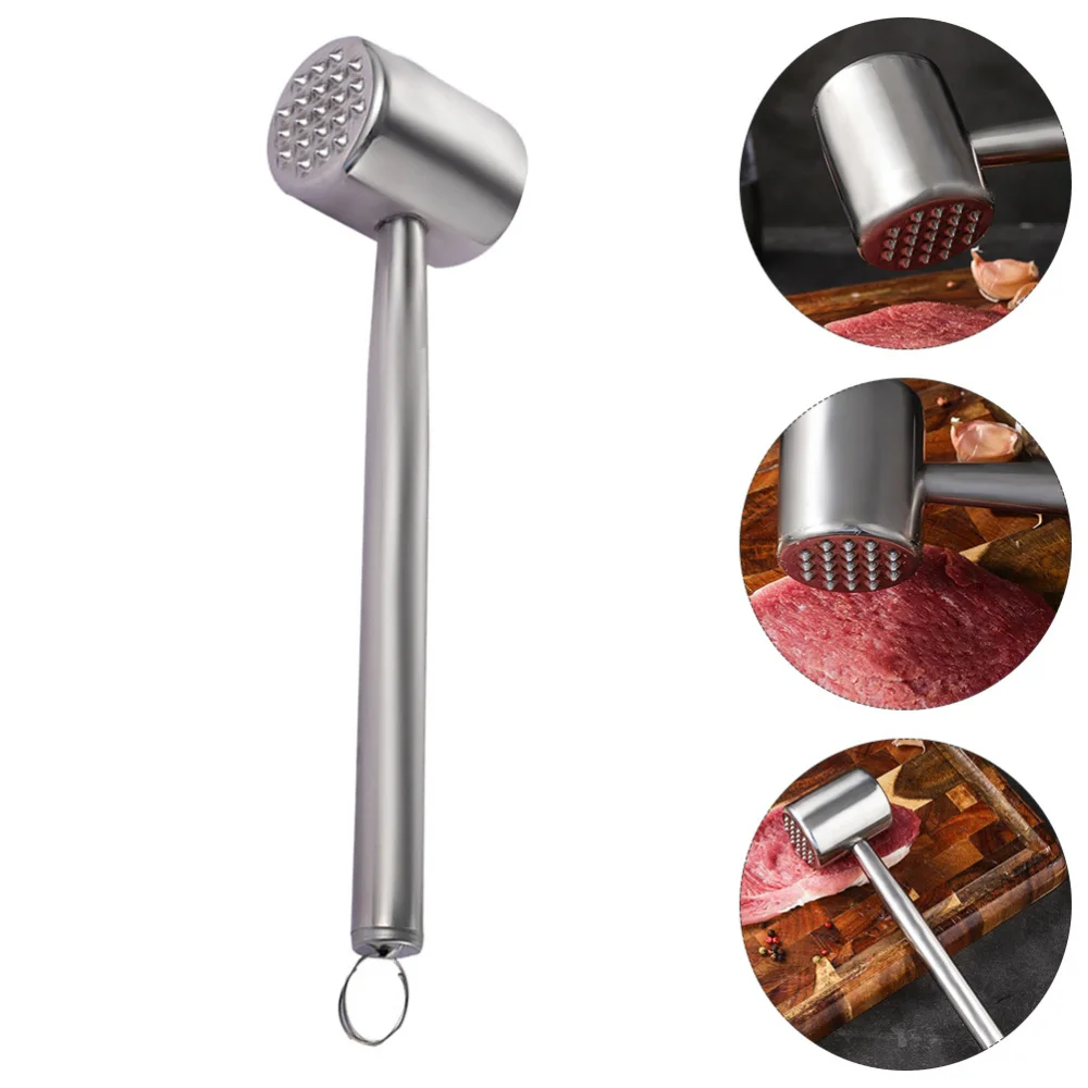 

1pc Stainless Steel Meat Tenderizer Mallet Steak Hammer Practical Meat Hammer