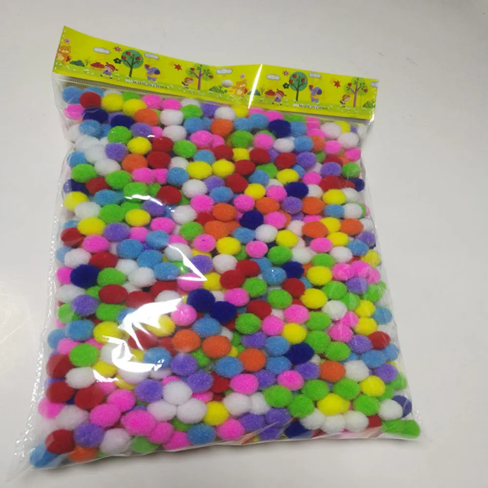 300 шт./упак. разноцветные помпоны шарики Помпоны для хобби инновационное ремесло