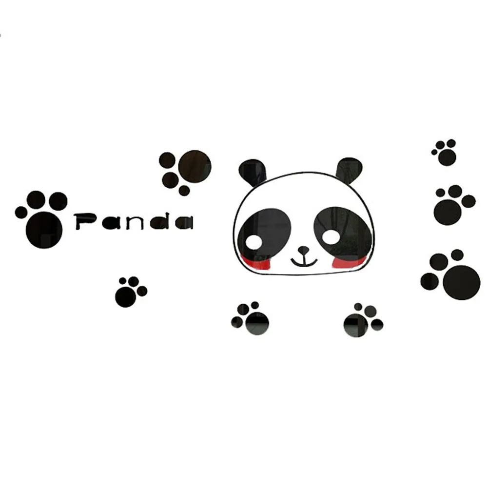 

Симпатичная мультяшная 3d панда, акриловая Наклейка на стену, детская спальня, детская комната, домашний декор, сделай сам, художественная на...