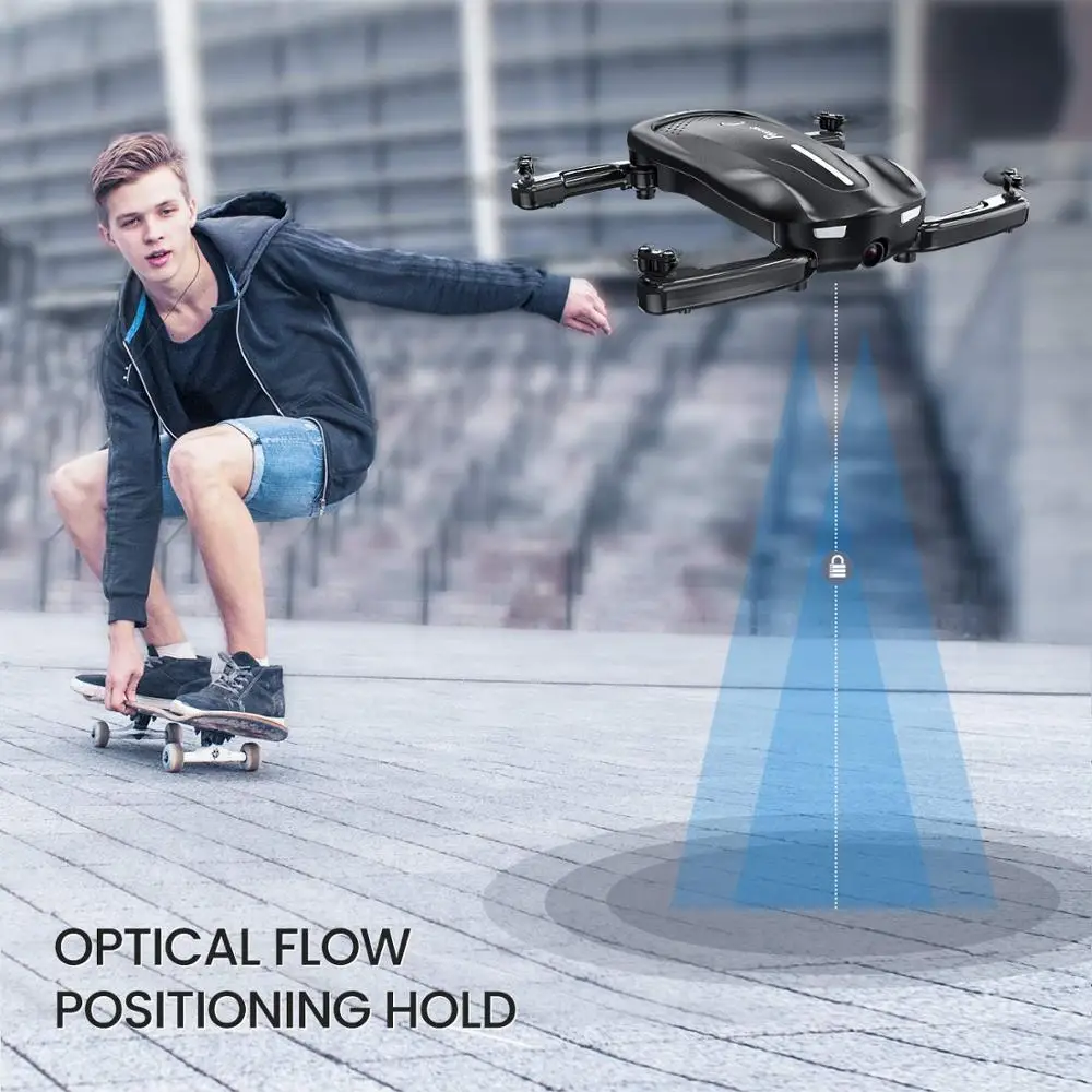 Potensic RC Дрон с камерой 1080P живое видео FPV WiFi складной портативный Квадрокоптер