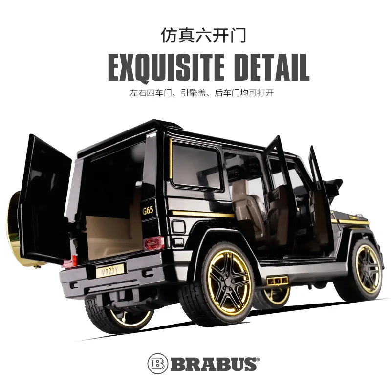 

Diecasts & Toy Vehicles Model Car Modified G65 1:24 Metal Alloy Simulation Pull Back Cars Toys For Kids Gifts For Children