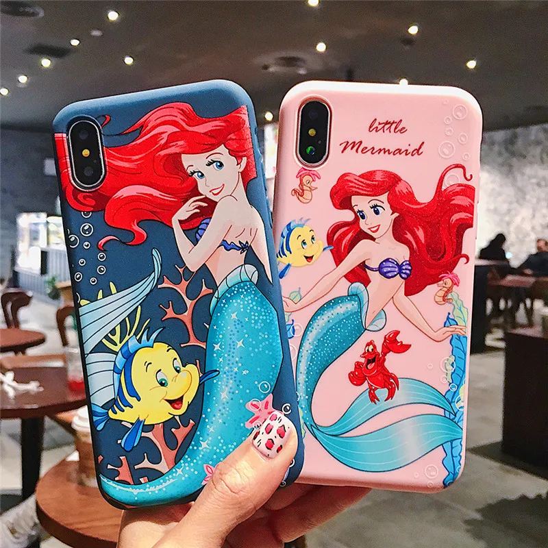 Русалка Ститч История игрушек Тоторо чехол для телефона iPhone 11 11pro Mmx XR XS Max X 8 7 6 6S Plus