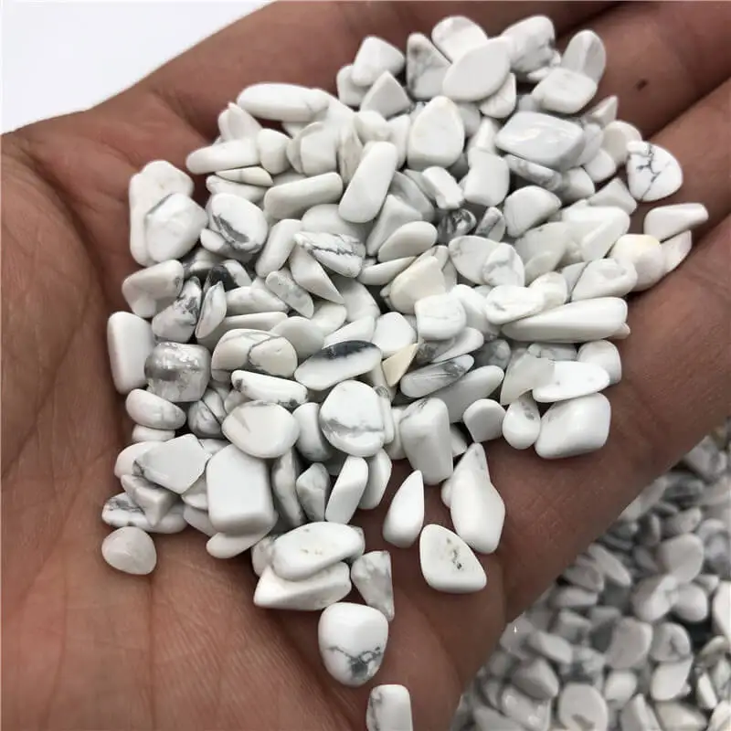 

natural howlite tumbled quartz healing stones crystal