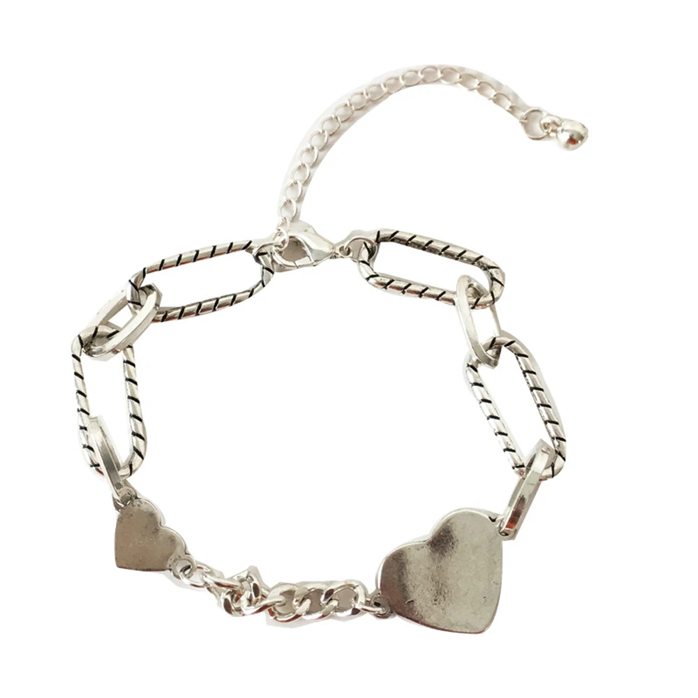 

Punk Style Is Contracted Fashion Personality Temperament Love Shape Bracelet Woman's Fine Jewelry