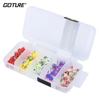 goture 50pcsset ice fishing hook lure quality carbon steel hook barbed luminous lead jig various shapes winter fishing lure