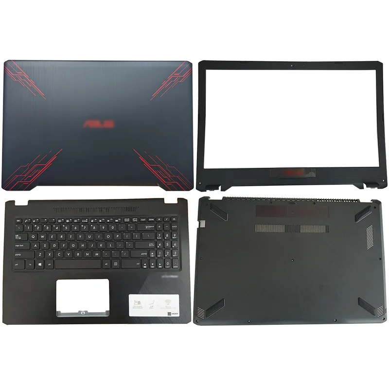 Comprar Cubierta Trasera LCD Para Ordenador Portátil ASUS YX570 X570 YX570Z YX570ZD YX570UD FX570UD, Bisel Frontal, Reposamanos, Cubierta Inferior