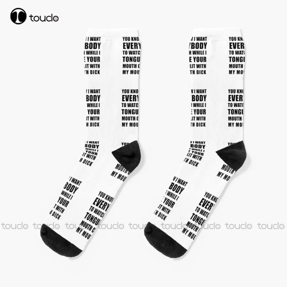 

Вы знаете, я хочу, чтобы все смотрели носки с большим ртом, американские носки, подарок на День Благодарения, Рождество, Новый Год, унисекс, вз...