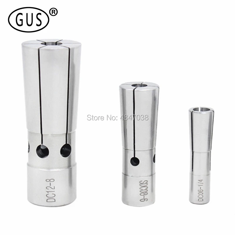 

GUS free shipping high precision powerful collet DC6 DC8 DC12 ultra-thin chuck DC spring, suitable for rear pull tool holder