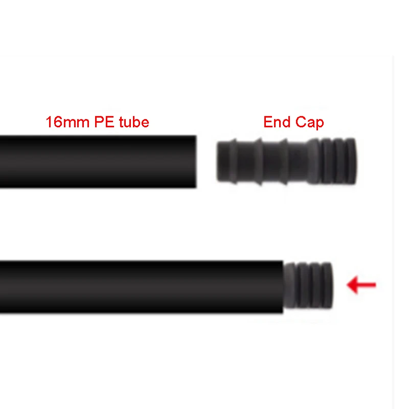 10 шт. 16 мм разъем для микро Оросительная трубка капельный ирригатор фитинг