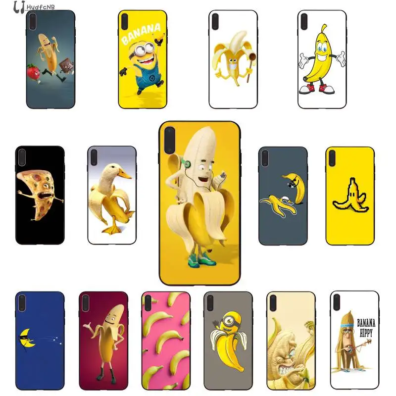 Ljhydfcnb мультфильм палец Забавный Банан чехол для телефона iPhone 11 pro XS MAX 8 7 6 6S Plus X 5 5S SE