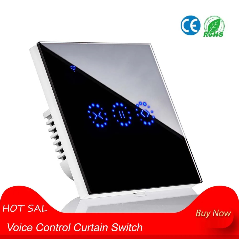 Новый Голосовое управление занавес переключатель умный Wifi Пульт дистанционного