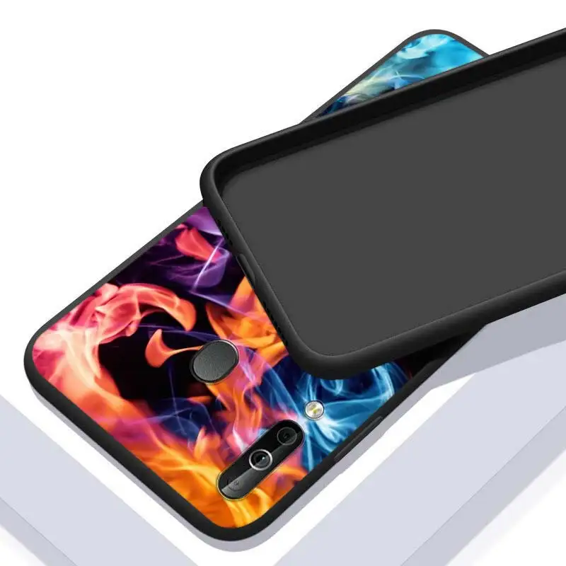 

Flame Beauty Art for Samsung Galaxy A90 A80 A70 A60 A50 A40 M30 A20E A2Core A10S A10E Silicon Soft Black Phone Case
