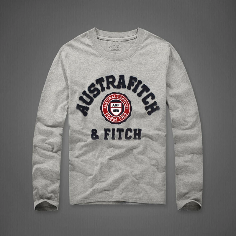 Мужские футболки с вышивкой наивысшего качества повседневные Модные мужские