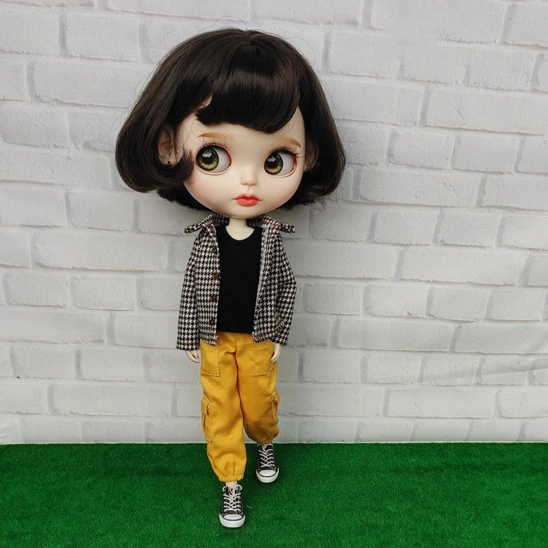 Кукла Blyth одежда комбинезоны брюки сетка футболка пальто для OB24, Licca, Pullip, Barbies, Blyth Брюки Одежда для 1/6 кукла аксессуары