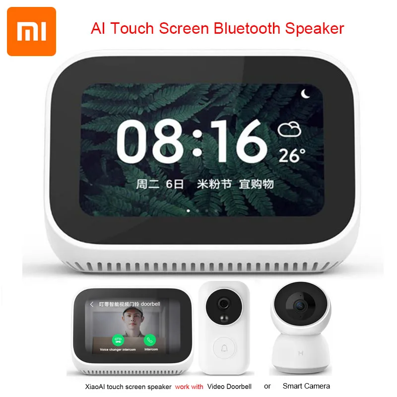 Xiaomi ai smart clock. Смарт-колонка xiaomi xiao ai touchscreen speaker. видеозвонок mi. xiaomi mi xiao ai touch screen speaker lx04.
