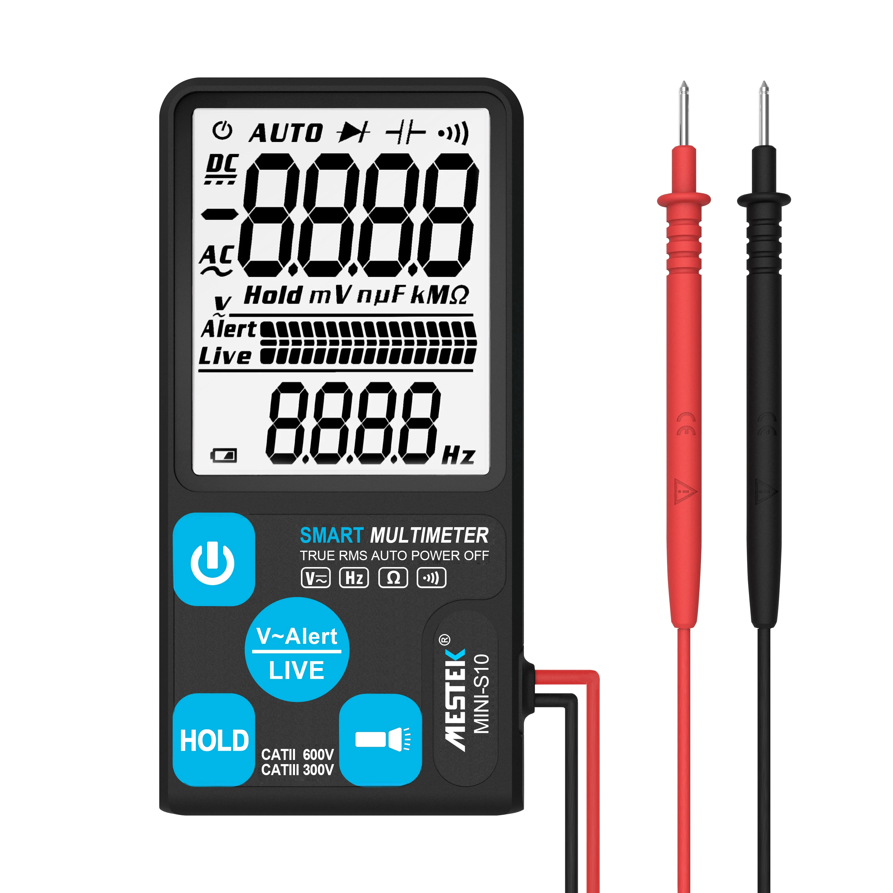 Цифровой смарт-тестер MESTEK S10 6000 отсчетов True RMS автоматический Электрический