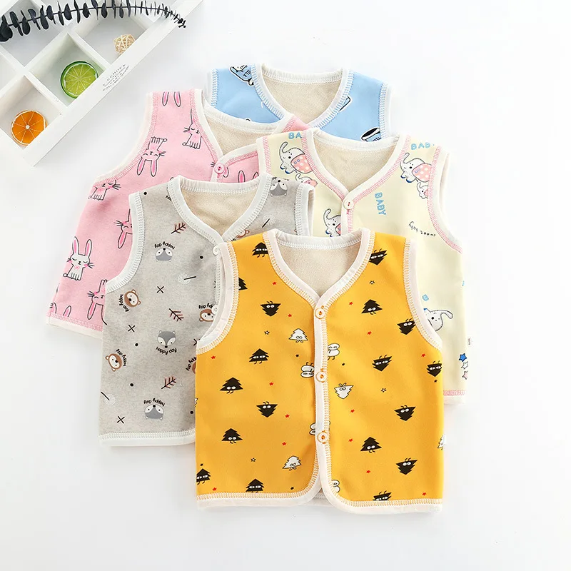 Winter Children Baby Fur Vest Waistcoat Kids Vest Toddler Newborn Baby Vest for Boys Girls Clothes Jacket Sleeveless Coat