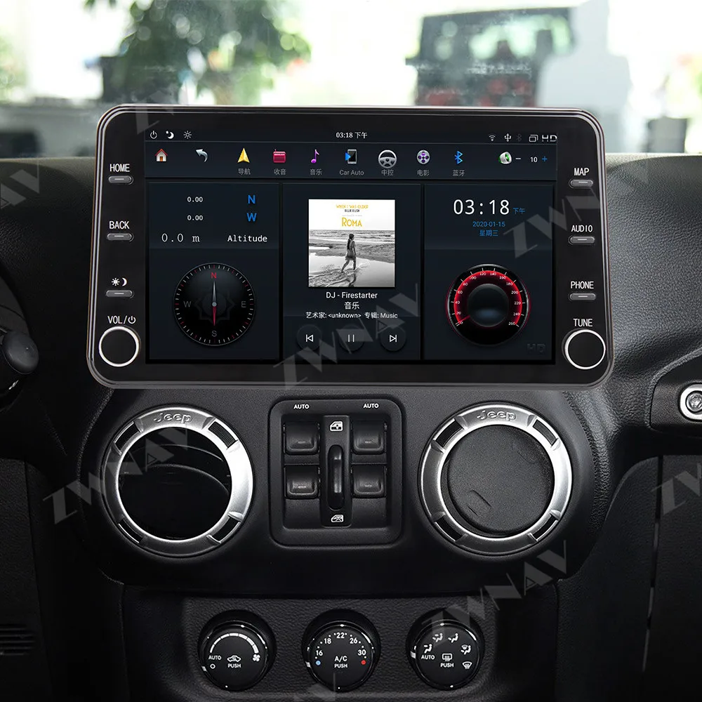 PX6 MAX-PAD 1920*1080 11.8&quot Android 9.0 Car Multimedia Player streaming media For Jeep Wrangler 2011-2017 radio stereo head unit - купить