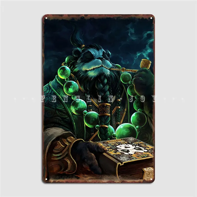 

Pandaren Metal Plaque Poster Cinema Kitchen Bar Cave Create Plates Tin Sign Poster