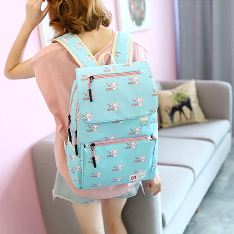 Детские школьные сумки рюкзак с принтом для девочек-подростков рюкзаки 3