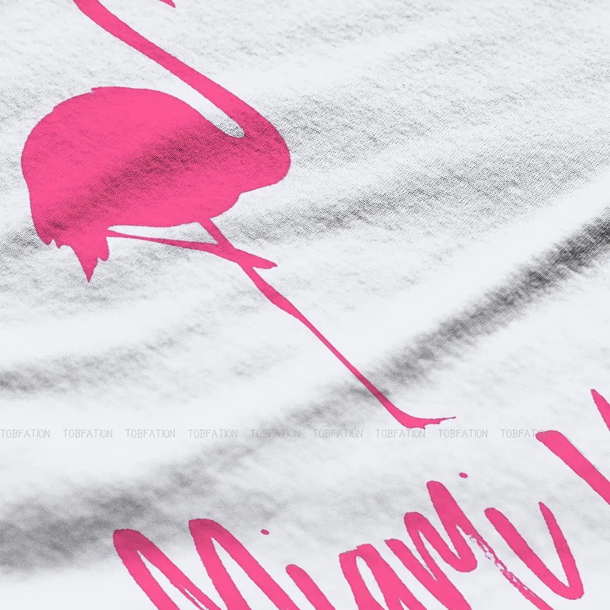 Футболка с изображением фламинго футболка Майами тиски креативная 4XL женская