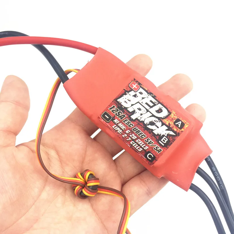 Электронный регулятор скорости Red Brick 125A Brushless Esc 5V/5A BEC для Fpv Бесщеточный мотор