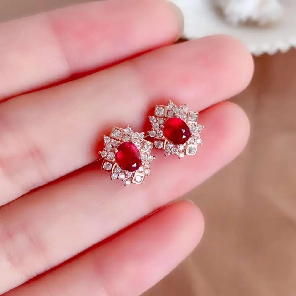 Женский комплект из кольца и сережек с подвеской стерлингового серебра 925 пробы