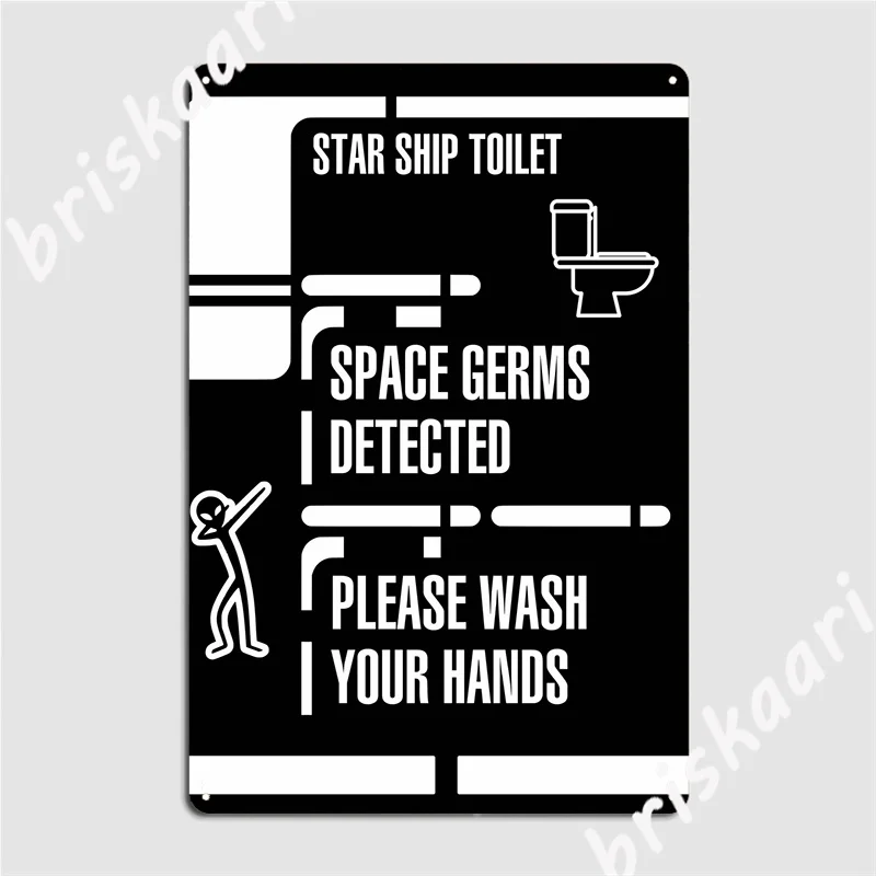 

Забавная ванная комната Звездный Корабль 2 металлические знаки дизайн стены роспись кино стены Жестяная Табличка с надписью постеры
