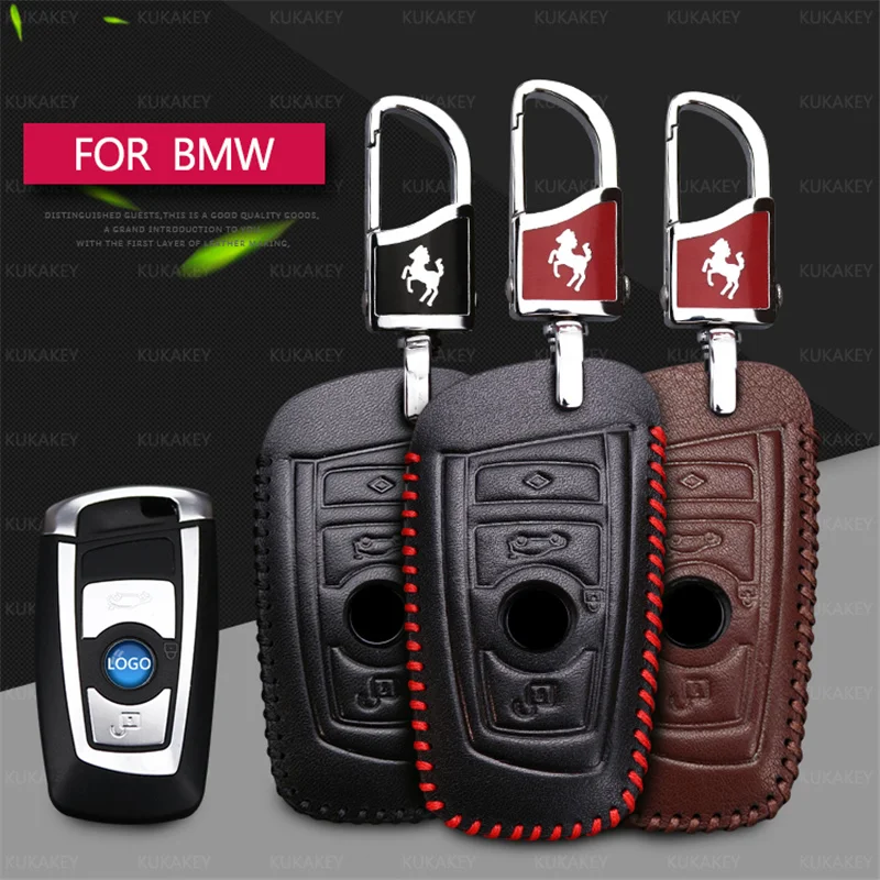 Чехол для ключей из натуральной кожи BMW 1 3 5 7 Series E38 E39 E46 E83 E60 E34 F30 F10 E53 G30 G38 X1 X3 X4 X5